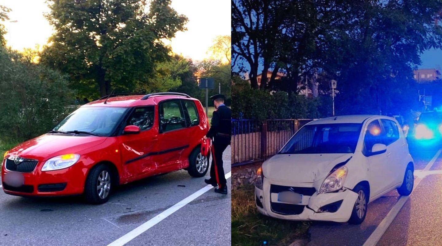 Incidente sulla statale 14 a Duino, scontro tra Skoda e Suzuki
